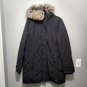 Spyder Womens Black Parka Jacket Size Large
